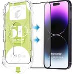 Microsonic Apple iPhone 15 Plus Magic Uygulama Aparatlı Tam Kapatan Ekran Koruyucu Siyah