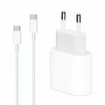 Microsonic Apple iPhone 15 Pro Max için Type-C To Type-C 2 in 1 Şarj Seti [iPhone 15 Pro Max ile Uyumlu Kablo - Beyaz]