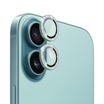 Microsonic Apple iPhone 16 Plus Tekli Diamond Taşlı Kamera Koruma Camı Yeşil [iPhone 16 Plus ile Uyumlu Kamera Koruyucu Film - Yeşil]