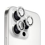 Microsonic Apple iPhone 16 Pro Max Tekli Diamond Taşlı Kamera Koruma Camı Gümüş [iPhone 16 Pro Max ile Uyumlu Kamera Koruyucu Film - Gümüş]