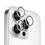 Microsonic Apple iPhone 16 Pro Max Tekli Kamera Lens Koruma Camı Gümüş [iPhone 16 Pro Max ile Uyumlu Kamera Koruyucu Film - Gümüş]