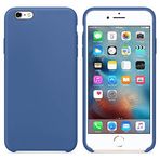 Microsonic Apple iPhone 6 Plus için Kılıf Liquid Lansman Silikon Çini Mavisi [iPhone 6 Plus ile Uyumlu Kılıf - Mavisi]