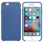 Microsonic Apple iPhone 6S Plus için Kılıf Liquid Lansman Silikon Çini Mavisi [iPhone 6S Plus ile Uyumlu Kılıf - Mavisi]