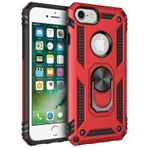 Microsonic Apple iPhone 6s Plus Military Ring Holder Kırmızı Kılıf