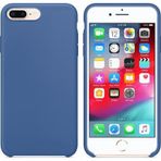Microsonic Apple iPhone 7 Plus Kılıf Liquid Lansman Silikon Çini Mavisi