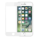 Microsonic Apple iPhone SE 2022 Tam Kaplayan Temperli Cam Ekran Koruyucu Beyaz