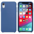 Microsonic Apple iPhone XR için Kılıf Liquid Lansman Silikon Çini Mavisi [iPhone XR ile Uyumlu Kılıf - Mavisi]