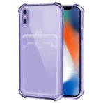 Microsonic Apple iPhone XS Max Card Slot Shock Şeffaf Telefon Kılıfı