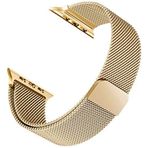 Microsonic Apple Watch 1 38 mm Milanese Loop Gold Kordon