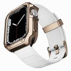 Microsonic Apple Watch 3 38 mm Fullbody Quadra Resist Beyaz Rose Kordon