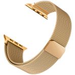 Microsonic Apple Watch 3 42 mm Luxe Metal Twist Gold Uyumlu Kordon