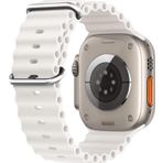 Microsonic Apple Watch SE 2022 40 mm Ocean Band Beyaz Kordon