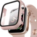 Microsonic Apple Watch SE 2022 40 mm Rose Gold Matte Premium Slim Watch Band Kılıf