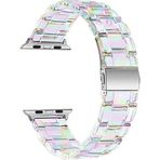 Microsonic Apple Watch SE 2022 40 mm Stainless Transparent Clear Çok Renkli Kordon