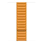 Microsonic Apple Watch SE 2022 40 mm Turuncu Leather Link Band Kordon