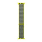 Microsonic Apple Watch SE 2022 40 mm Woven Sport Loop Koyu Yeşil Hasırlı Kordon