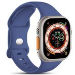 Microsonic Apple Watch SE 2022 44 mm Active Flex Wristband Lacivert Uyumlu Kordon