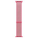 Microsonic Apple Watch SE 2022 44 mm Pembe Woven Sport Loop Hasırlı Kordon