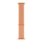Microsonic Apple Watch SE 2022 44 mm Turuncu Woven Sport Loop Hasırlı Kordon