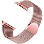 Microsonic Apple Watch Se 3 44MM Kordon Luxe Metal Twist Rose Gold