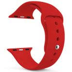 Microsonic Apple Watch SE 40 mm Silikon Kırmızı Saat Kordon