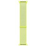 Microsonic Apple Watch SE 40 mm Woven Sport Loop Sarı Hasırlı Kordon
