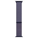 Microsonic Apple Watch SE 44 mm Hasırlı Woven Sport Loop Lacivert Saat Kordon