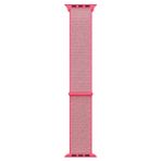 Microsonic Apple Watch SE 44 mm Hasırlı Woven Sport Loop Pembe Saat Kordon