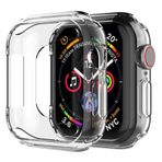 Microsonic Apple Watch SE 44mm Kılıf 360 Full Round Soft Silicone Şeffaf