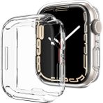 Microsonic Apple Watch Series 11 42MM Kılıf 360 Full Round Soft Silicone Şeffaf