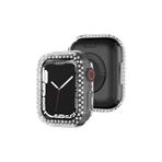 Microsonic Apple Watch Series 11 42mm Kılıf Diamond Taşlı Clear WatchBand Şeffaf