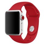 Microsonic Apple Watch Series 2 42 mm Kırmızı Silikon Kordon Kılıf