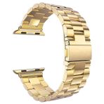 Microsonic Apple Watch Series 2 42 mm Metal Stainless Steel Kordon Gold Uyumlu Kordon
