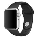 Microsonic Apple Watch Series 2 42 mm Siyah Silikon Saat Kordon