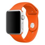 Microsonic Apple Watch Series 2 42 mm Turuncu Silikon Saat Kordon