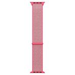 Microsonic Apple Watch Series 3 38 mm Hasırlı Woven Sport Loop Hot Pink Saat Kordon