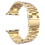 Microsonic Apple Watch Series 3 42 mm Gold Metal Stainless Steel Kordon