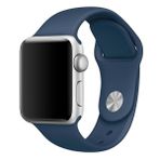 Microsonic Apple Watch Series 3 42 mm Lacivert Silikon Kordon