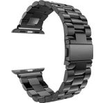 Microsonic Apple Watch Series 3 42 mm Siyah Metal Stainless Steel Kordon