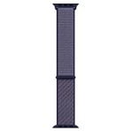 Microsonic Apple Watch Series 3 42mm için Kordon Hasırlı Woven Midnight Blue [Watch Series 3 42mm ile Uyumlu Kordon - Blue]