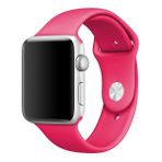 Microsonic Apple Watch Series 3 Koyu Pembe 38 mm Silikon Kordon