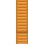 Microsonic Apple Watch Series 3 Leather Link Band Turuncu 42 mm Kordon