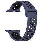 Microsonic Apple Watch Series 4 40 mm Lacivert Siyah Rainbow Sport Band Kordon