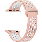 Microsonic Apple Watch Series 4 44 mm Rainbow Sport Band Pudra Pembesi Kordon