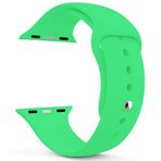 Microsonic Apple Watch Series 4 Uyumlu 40 mm Silikon Yeşil Kordon