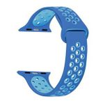 Microsonic Apple Watch Series 5 40 mm Mavi Turkuaz Rainbow Sport Band Kordon