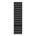 Microsonic Apple Watch Series 5 40 mm Siyah Leather Link Band Kordon