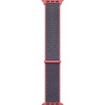 Microsonic Apple Watch Series 5 40 mm Woven Sport Loop Electric Pink Hasırlı Kordon
