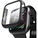 Microsonic Apple Watch Series 5 44 mm Matte Premium Slim Watch Band Siyah Kılıf