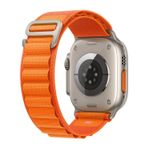 Microsonic Apple Watch Series 6 44 mm Alpine Loop Turuncu Kordon
